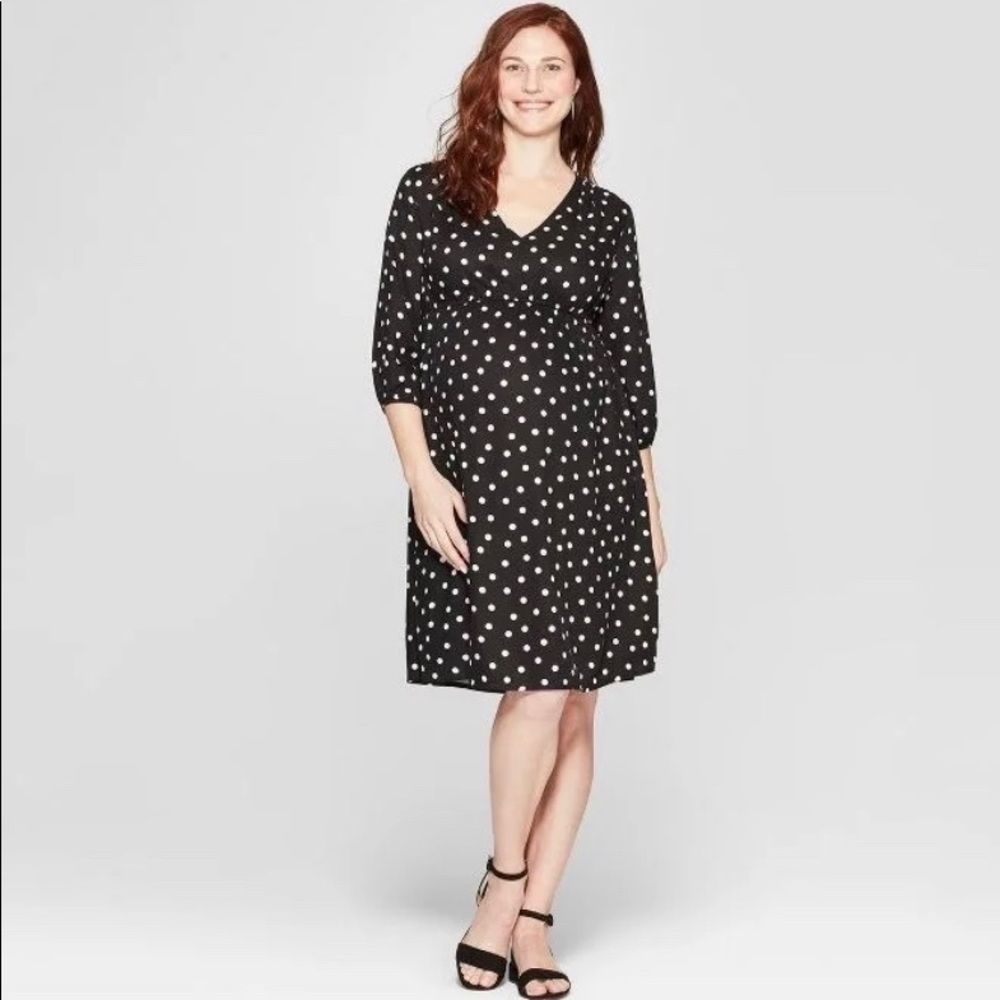 Ingrid Maternity Fit & Flare Dress (NWOT) - Picture 3 of 3